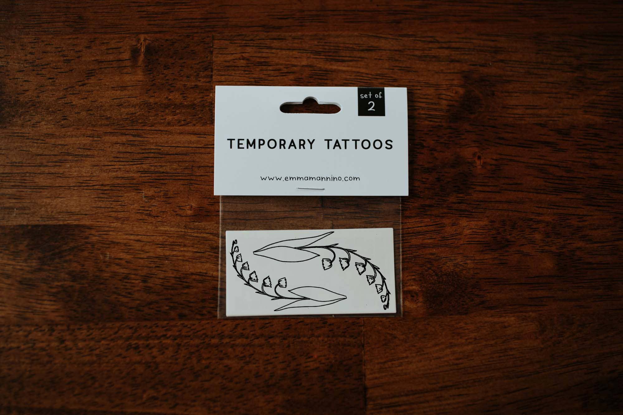 May Birth Flower - Lily of the Valley - Saint & Company - May Birth Flower - Lily of the Valley Temporary Tattoos