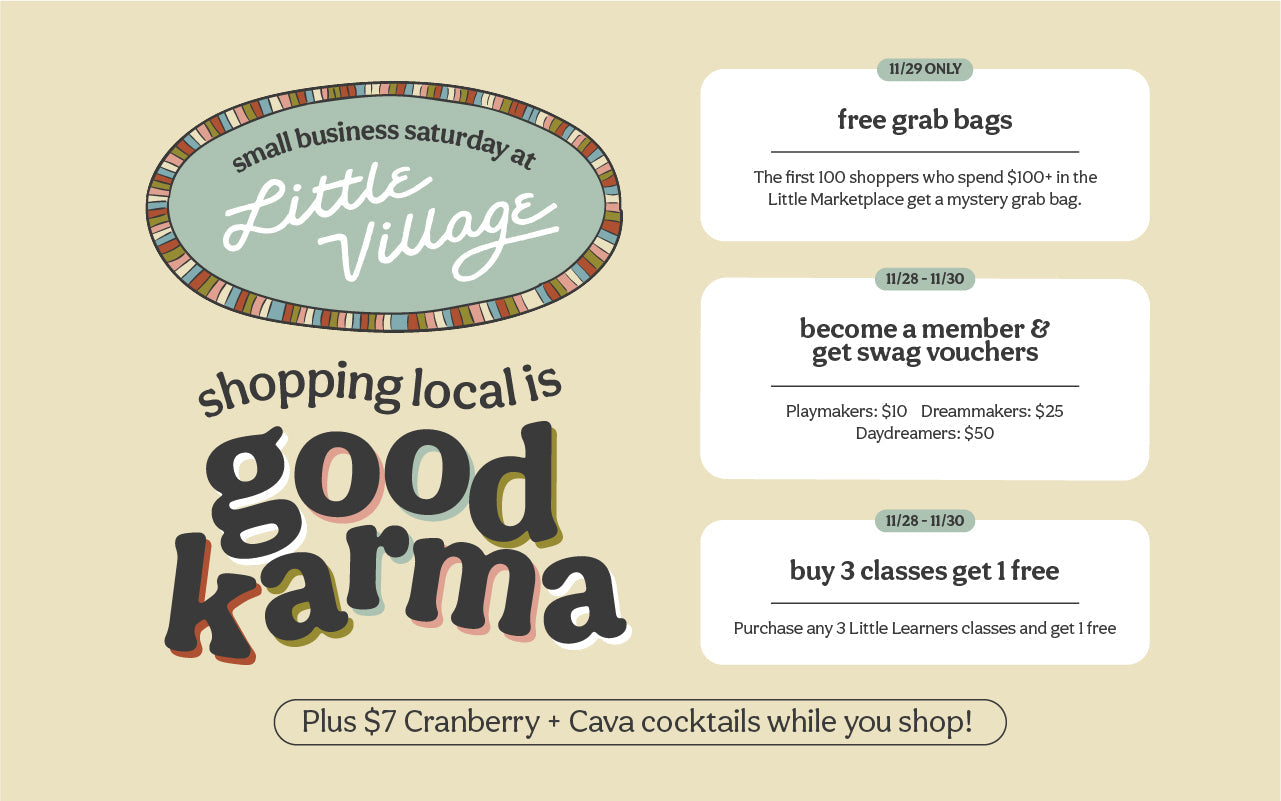 small business saturday at little village
