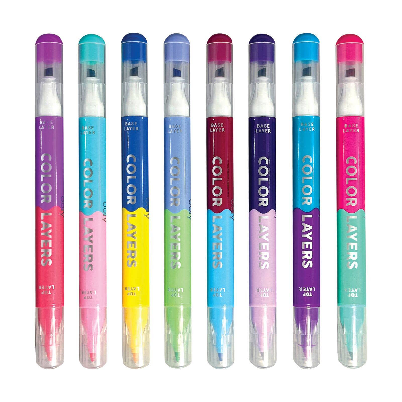 Color Layers Double-Ended Layering Markers (Set of 8) - OOLY