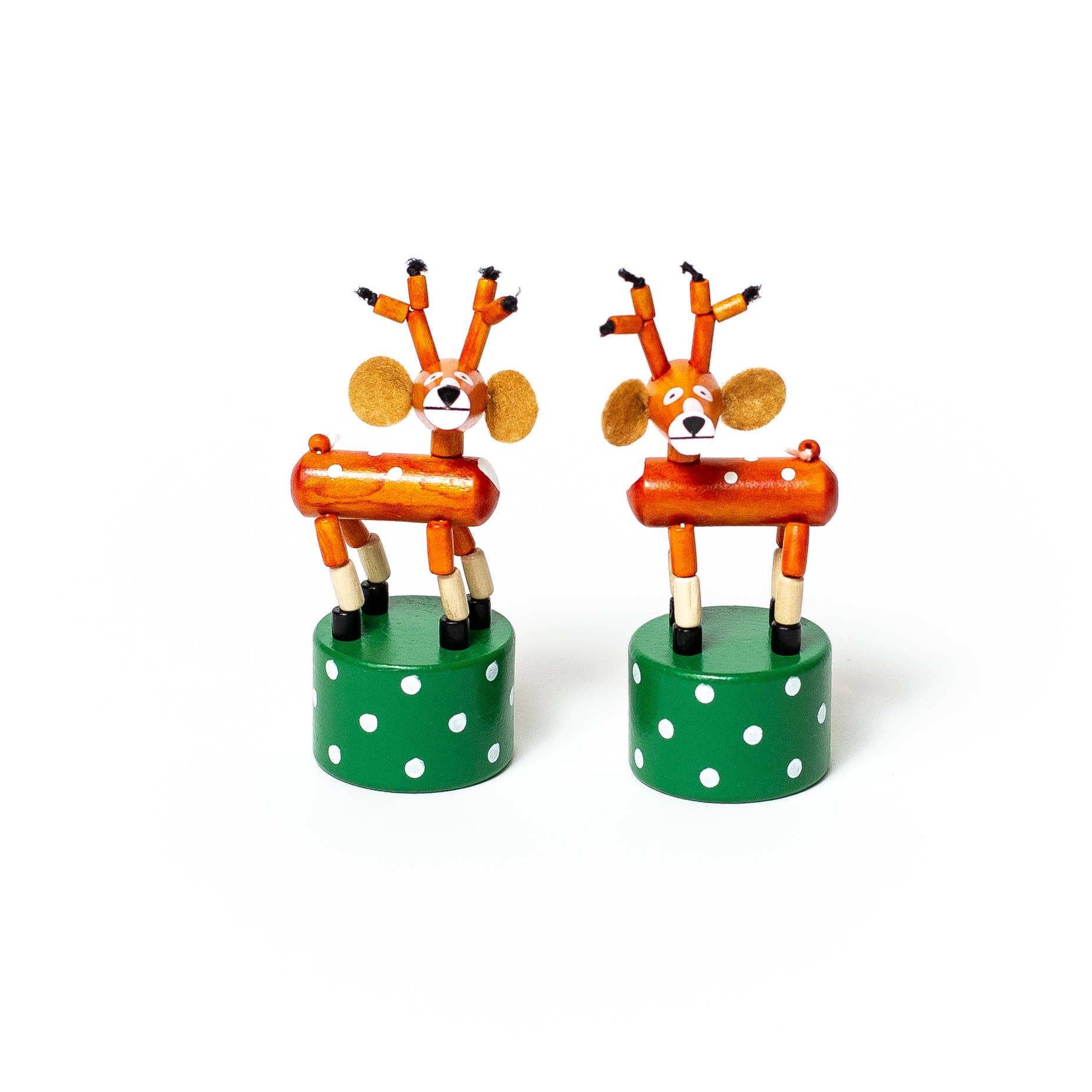 Santa &amp; Reindeer Push Puppets - Jack Rabbit Creations - Santa &amp; Reindeer Christmas Push Puppets Refill - Set of 24