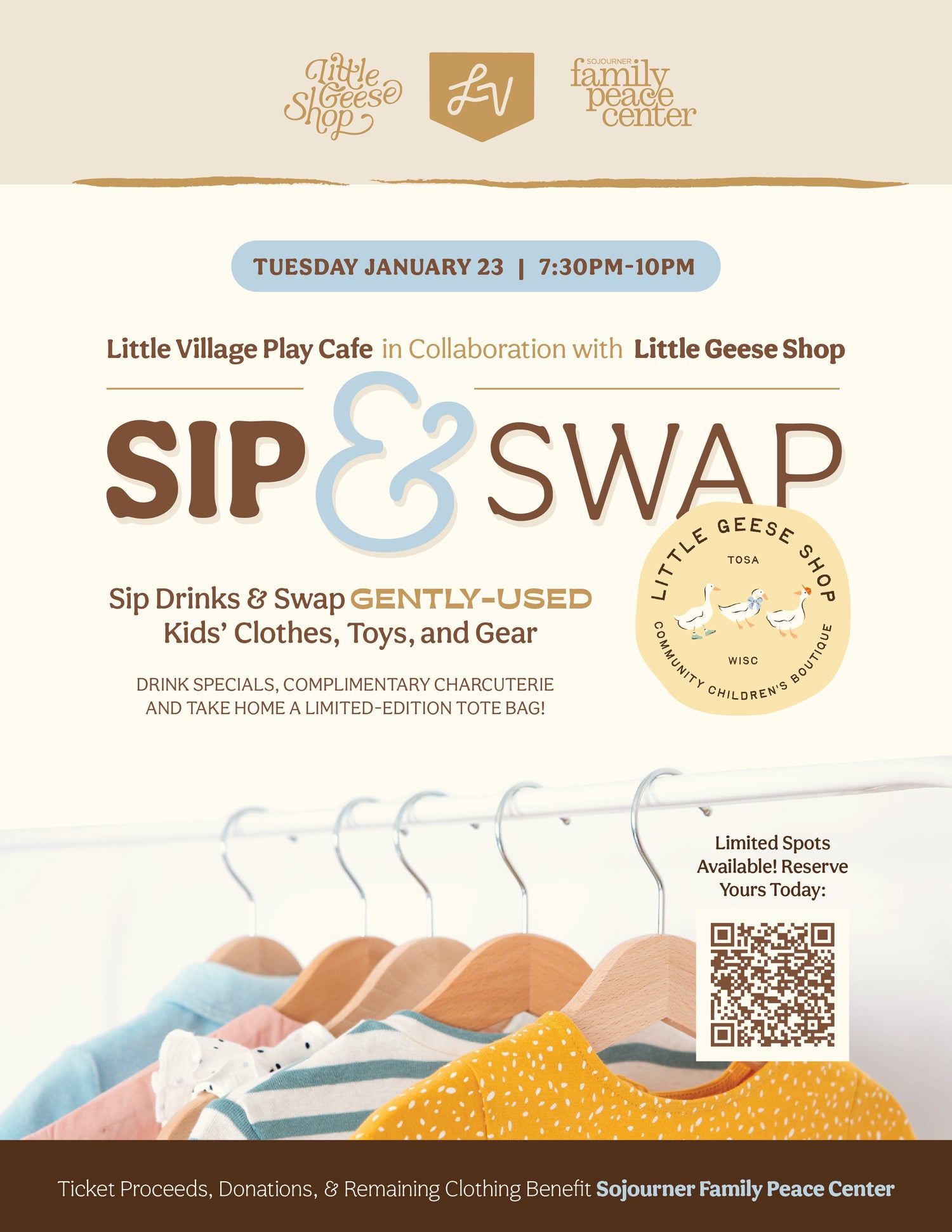 Sip &amp; Swap with Little Geese Shop