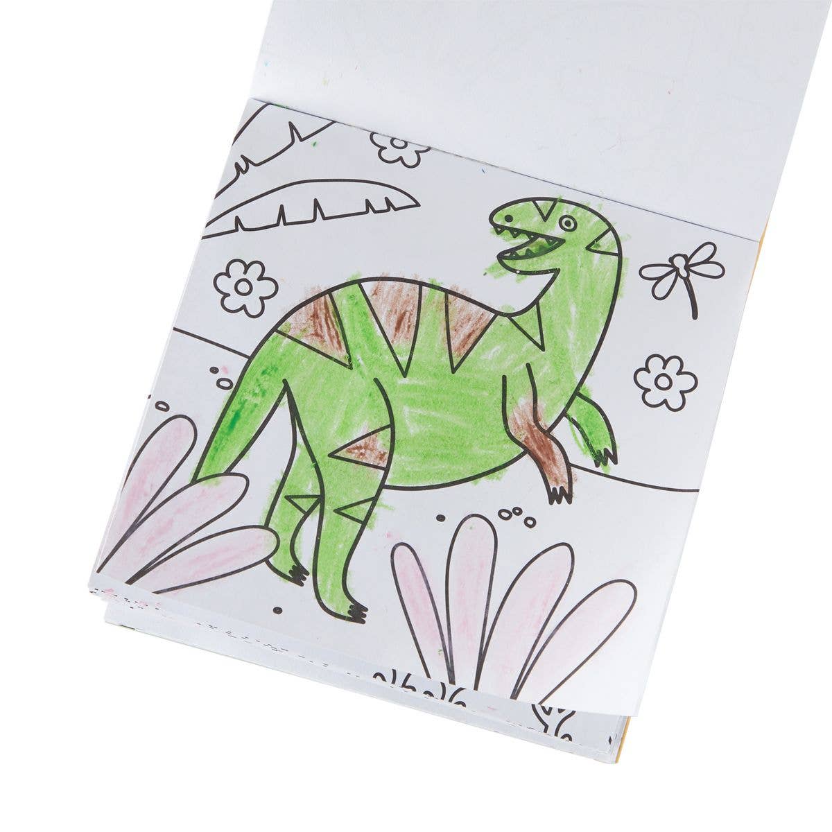 OOLY - Carry Along Crayon &amp; Coloring Book Kit-Dinoland (Set of 10)