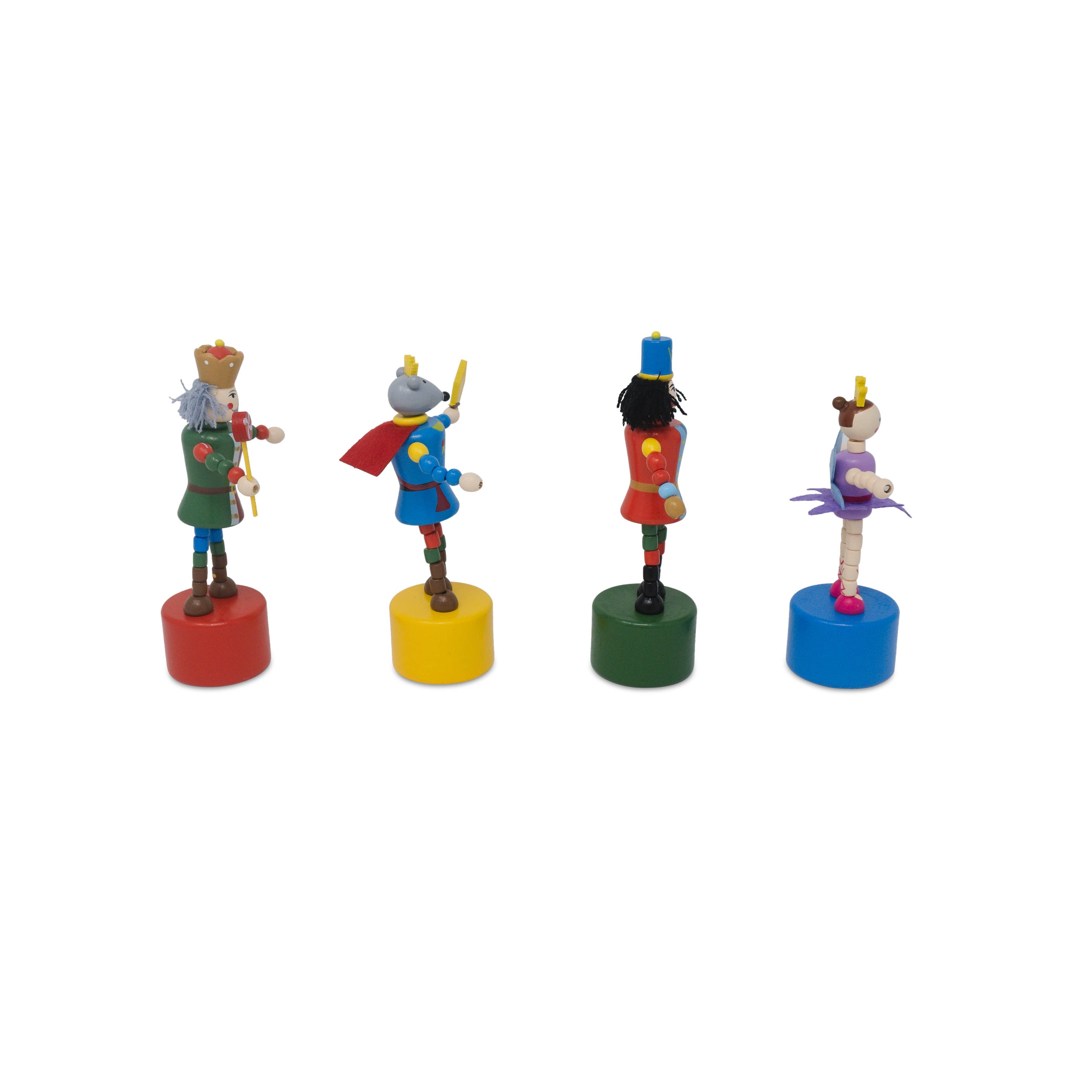 Nutcracker Push Puppet - Jack Rabbit Creations - Nutcracker Christmas Push Puppets Refill - Set of 24