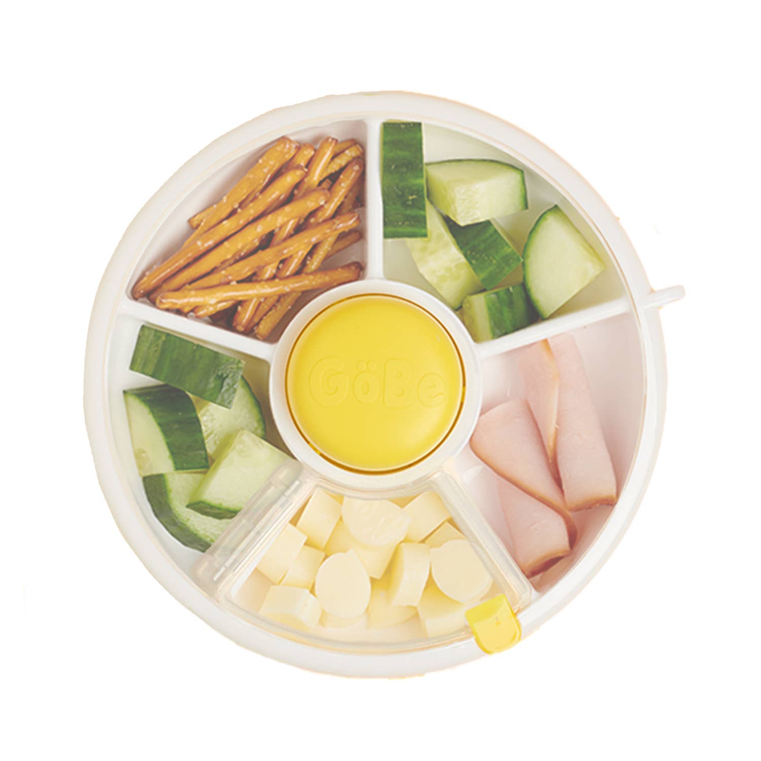 Yellow Sm - GoBe Kids Original Snack Spinner: Lemon Yellow