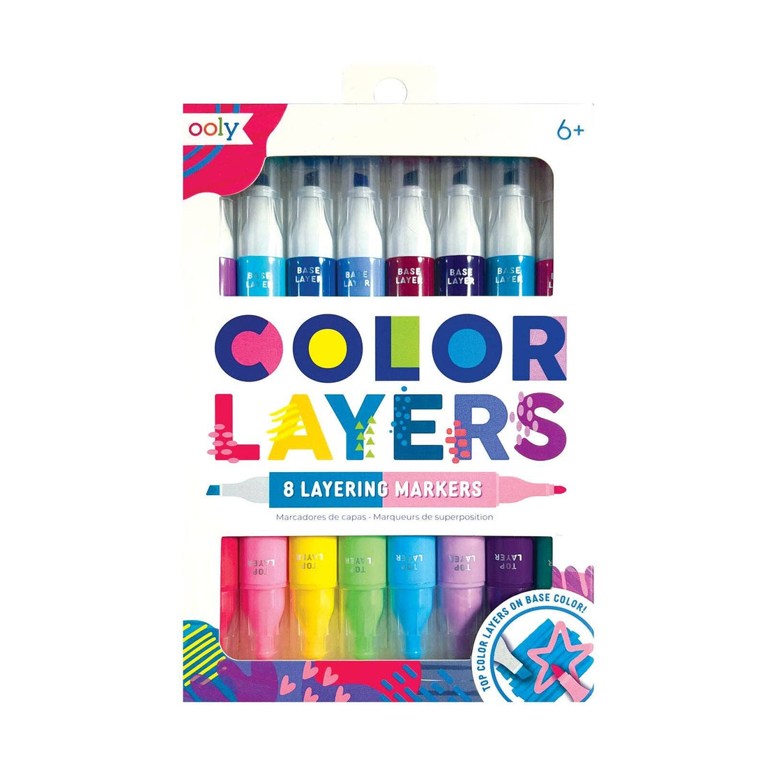 Color Layers Double-Ended Layering Markers (Set of 8) - OOLY